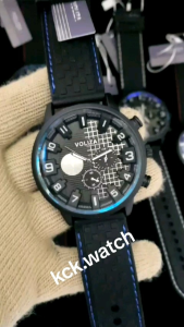 JAM TANGAN COWOK VOLIZA TYPE B658 TALI RUBBER ORIGINAL Watches Hitam Glasses Karet