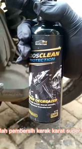 CAIRAN PEMBERSIH KERAK KARAT BLOK MESIN POWER DEGREASER DAN PELUMAS ANTI KARAT BOOSCLEAN