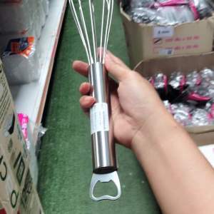 ตะกร้อสแตนเลส 12 นิ้วพร้อมที่เปิดขวดซื้อหนึ่งได้ถึงสอง