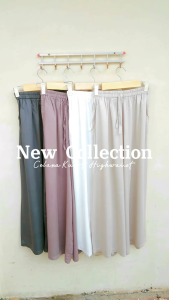 Kulot Highwaist Rayon Twill untuk Berat Badan 40-80 kg