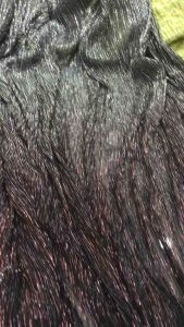 Vải voan lưới dập ly nhũ kim tuyến loang 2 màu xám và đỏ -khúc 50cm (khổ 1m4)may đầm váy dạ hội áo kiểu thời trang