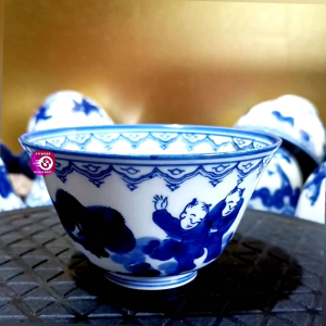 5PC JAPANESE DANCING KARAKO CUP SET • JAPAN SURPLUS