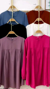 Blouse Wanita Najiha Bahan Polo Linen Premium Terbaru