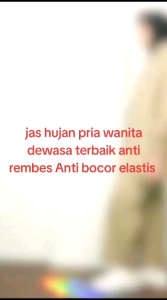 JAS HUJAN PRIA WANITA DEWASA BAHAN PVC 025 TEBEL ELASTIS