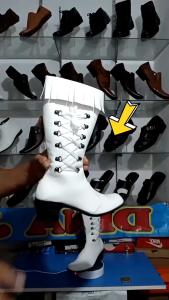 sepatu boot marchand band pertengahan lutut