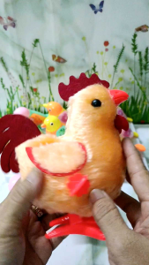 Bình Chánh shop 💖 Đồ chơi trẻ em 👉 Gia đình Gà (4 con)con nhảy lên dây cót đồ chơi cho bé 2 - 5 tuổi sản phẩm như hình