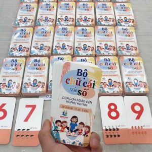 Thẻ Học Flashcard Chữ Cái Và Số Đếm Kèm Các Dấu Câu Cho Bé ( Bộ 42 Thẻ )