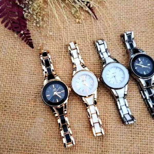 Jam Tangan Wanita Mirete Original Analog Rantai Keramik Tahan Air // Jam Tangan Fashion Cewek Mewah Terlaris