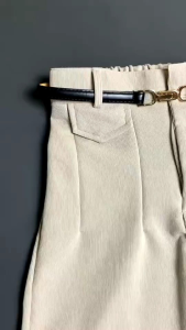 ORO Pants Knit Celana Kulot Highwaist Loose Pants - Celana Kulot Wanita Anti Kusut Knit Premium