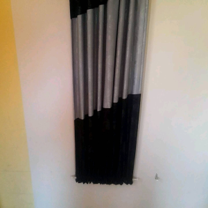 Gorden jendela kecil full set dengan stik nya