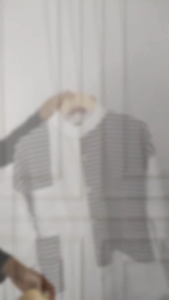 Poppy tunik 9391 kombinasi katun salur elle mix polo linen