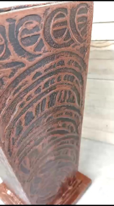 Vas Kayu Tinggi 30 cm