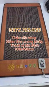 Thảm đá nóng 1mx1m9 giúp giảm đau xương khớp toàn thân và lưu thông khí huyết dành cho người cao tuổi