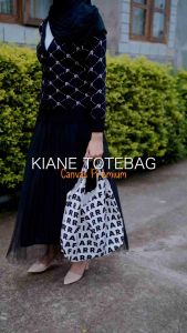 KIANE TOTEBAG CANVAS PREMIUM MOTIF AR RAFI TEBAL KEKINIAN - INAYAHHIJAB