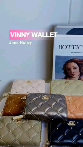 Vinny Wallet Dompet Jimshoney Bling Bling Cute Lucu Bahan Kulit Premium
