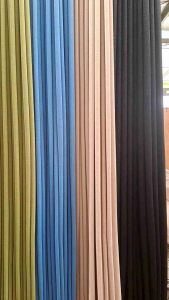 Gorden Sekat Pembatas Ruangan Mesjid Mushola Model Smokring Bahan Blackout 90% Tebal