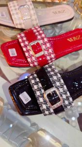 Sandal Selop Zara Sabuk Gesper RAJUT Premium Kekinian Korean Style KODE HZ11NOV24