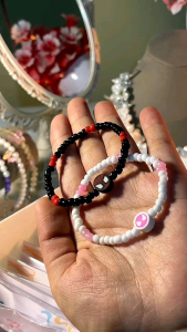 Gelang Couple Spiderman Miles Morales And Gwen Stacy Manik Beads Bracelet Aksesoris Gelang Karakter Tangan Perempuan Laki Laki