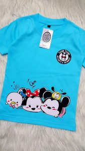 KFS 50 Atasan Baju Anak Perempuan Kaos Disney Tsum Tsum Mickey And Minnie Cotton 30s Kids Fashion Style