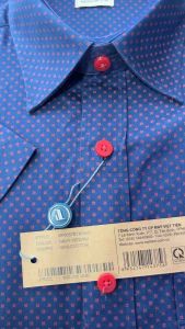 (6P0057) Áo sơ mi Việt Tiến tay ngắn vạt ngang form rộng