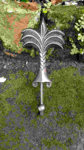 Kapstok Kuningan Antik Gantungan Baju Motif Pohon Palem 1 Pcs