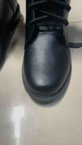 Sepatu PDL polos hitam bahan Mbx