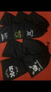 Promo boxer 100 ribu dapat 10 pcs celana Pendek sport Boxer Musik Band Metal Pria Wanita Remaja Dewasa Celana santai surfing