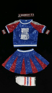 READY STOCK Kids Girl Young Adult Cheerleaders Costume Sport Day Cheerleading Outfit Stage Performance Pom-poms Dance