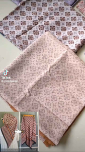 SEGIEMPAT VOAL MOTIF PREMIUM / JILBAB SEGI EMPAT MOTIF / KERUDUNG DENAY KW TERBARU