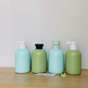 Chai Nhựa HDPE 300ML Màu XANH NGỌC-XANH BƠ. Đựng kem bodylotiondầu gộisữa tắm….Chai nhựa chiết mỹ phẩm hàng cao cấp