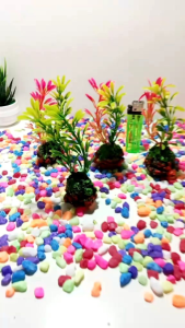 Dekorasi Aquarium Tanaman Plastik & Model Cabomba Tinggi 12cm