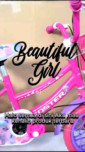 Sepeda Anak Perempuan 12 Inch Ban Eva/Mati Foster