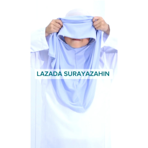 Awning Scuba S [5-8 Tahun Bergetah Di Dagu] Size S Tudung Sekolah Budak Awning Scuba/ Tudung Sekolah Tadika Pra Sekolah