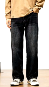 celana panjang jeans washed loose fit pria celana jeans jins panjang standart reguler loose fit pria gombrang komprang