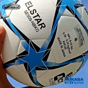 Bola Sepak Mikasa Elstar Size 5 Dewasa Sepakbola Minisoccer Turnamen Tarkam Bonus Pompa