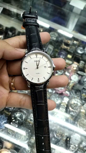 Jam Tangan Pria Kasual Fashion Terlaris Pria Tali Kulit Jam Tangan Pria Elegan Harga Murah free box dan bateria cadangan