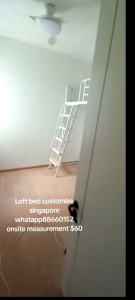 Loft bed customize singapore/single size /condo/bed frame/loft bed