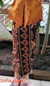 Rok Kamen Songket Bali Anak Pinggang Karet Bawahan Kebaya Anak-anak
