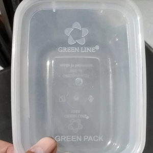 GreenLine Kotak Makan Plastik Tebal 500 ml|Kotak makan HARGA 6 PCS | Kotak maman serbaguna