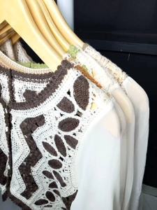 ATASAN WANITA RAJUT COKSU BUNGA2 LUCU