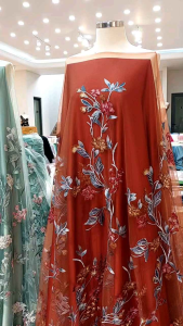 Tulle flower MT 723 D.2 | tulle garden flower | tulle bordir -IstanaKaen