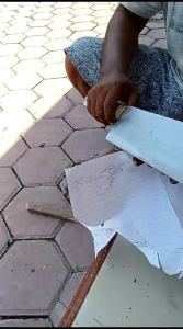 pisau cacah daging/pisau ayam/pisau kelapa muda