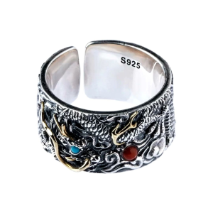 Cincin Elegan Desain Dragon Altar Luxury (Adjustable)