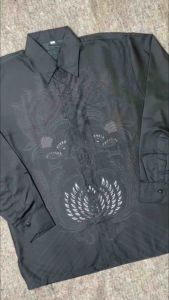 Kemeja Pria Motif Batik Lengan Panjang - Batik Pria Lengan Panjang Terbaru Seragam Kantor Kerja