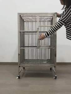 กรงนกสแตนเลส Size S 62x58x100cm. Stainless steel bird cage 🦅🦜