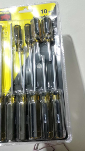 OBENG SET 10 PCS BISON PLUS MINUS TOOL KIT BUKAN TOOL SET OBENG