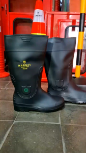 SEPATU BOOT SAFETY RUBBER BLACK