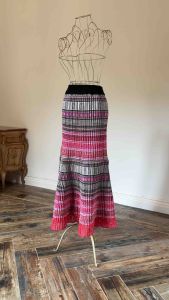 กระโปรงผ้าปักพื้นเมือง กระโปรงม้งยาว ทรงสวย เก็บเอว พร้อมส่ง💘🏔️✨