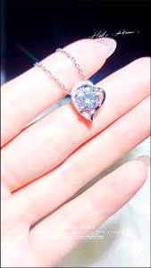 Celinewey Jewelry Shine Classy Circle AAA Zircon 18K White Gold Plated Necklace Birthday Gift 420N