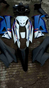Cover Body Fullset Halus Kasar Honda Supra Fit New Warna Biru Putih